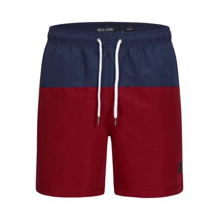 INDICODE JEANS INDICODE JEANS Zwemshorts Pruitt navy / donkerrood