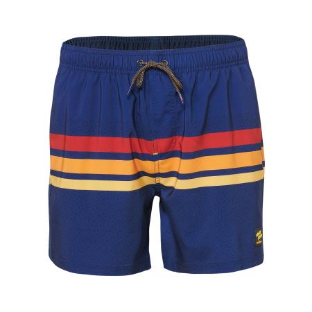 KOROSHI KOROSHI Zwemshorts donkerblauw / abrikoos / mandarijn / grenadine