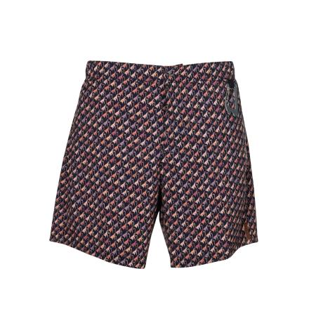 WAVEBREAKER wavebreaker Zwemshorts donkerblauw / bruin / oranje / lichtoranje