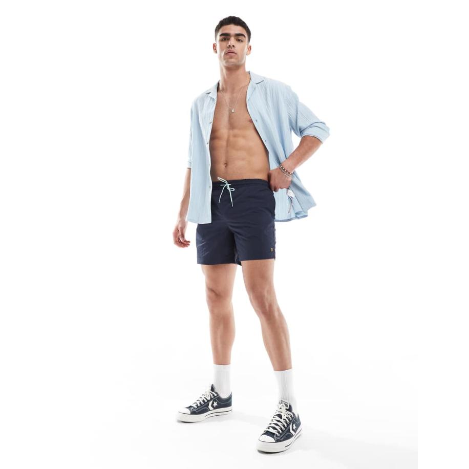 Farah - Colbert - Zwemshort in marineblauw Blauw