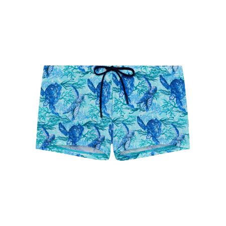 HOM HOM Zwembroek Swim Shorts Tartane blauw