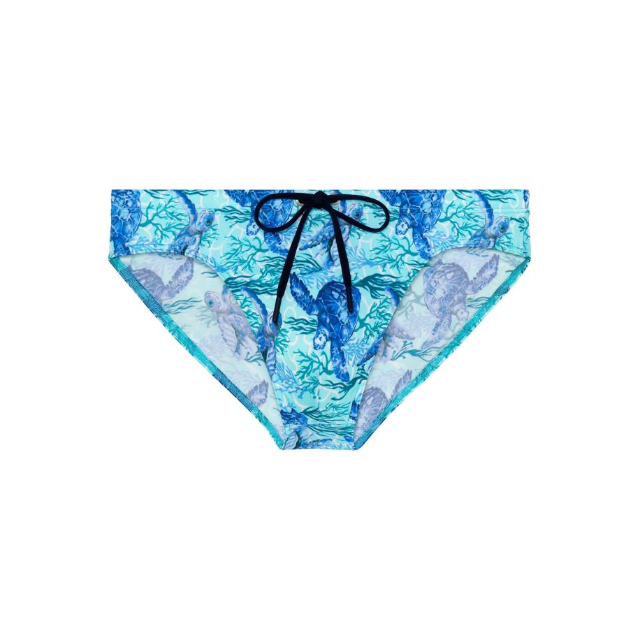 HOM HOM Zwembroek Swim Micro Briefs Tartane blauw -
