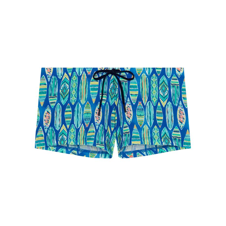 HOM HOM Zwembroek Swim Shorts Marbella blauw / gemengde kleuren -