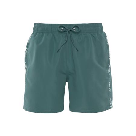 s.Oliver s.Oliver Zwemshorts Noah smaragd / wit