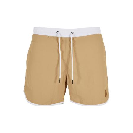 Urban Classics Urban Classics Zwemshorts sand / wit