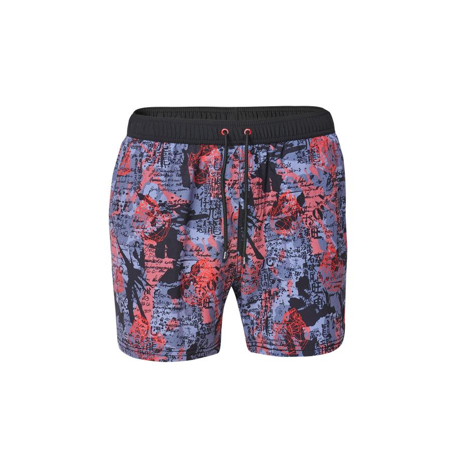 KOROSHI KOROSHI Zwemshorts saffier / duifblauw / rood / zwart -