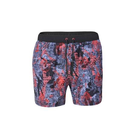 KOROSHI KOROSHI Zwemshorts saffier / duifblauw / rood / zwart