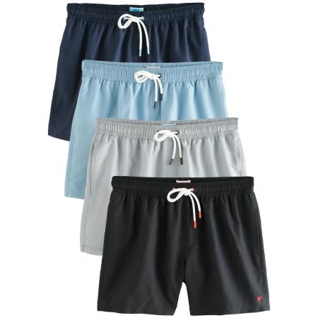 Next Next Zwemshorts Essential marine / lichtblauw / grijs / zwart