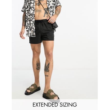 ASOS DESIGN - Korte zwemshort in zwart