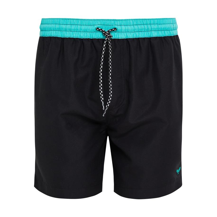 Threadbare Threadbare Zwemshorts Penglai aqua / zwart -