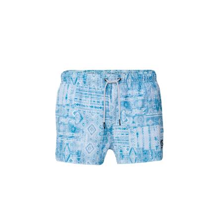 KOROSHI KOROSHI Zwemshorts duifblauw / lichtblauw / offwhite
