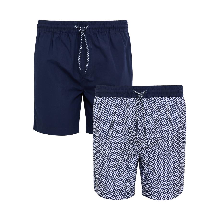 Threadbare Threadbare Zwemshorts Kite navy / wit -