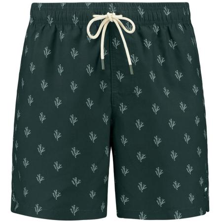 Shiwi Zwembroek Mike Sketched Coral Donkergroen
