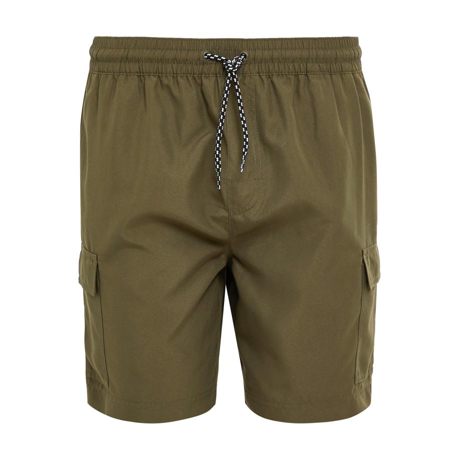 Threadbare Threadbare Zwemshorts Saxon olijfgroen -