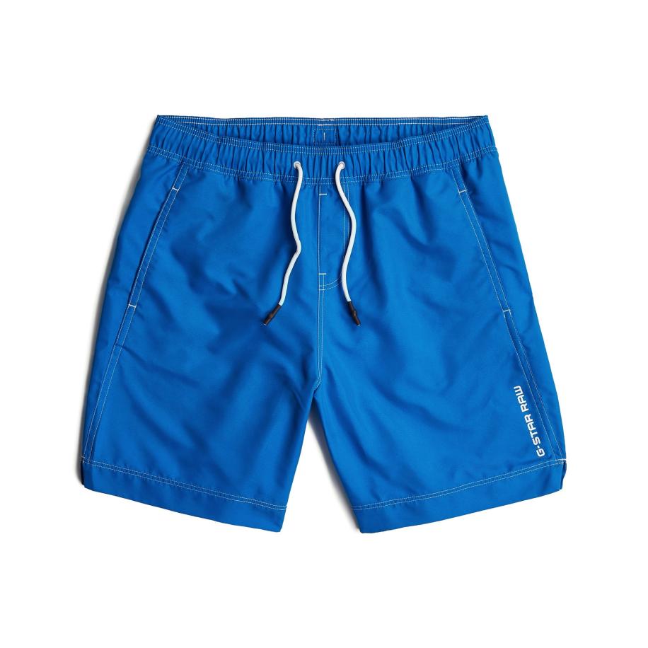 G-Star RAW G-STAR Zwemshorts Long Sweatshirt Woven blauw / wit -