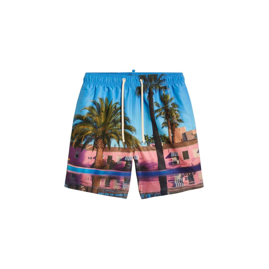 Superdry Superdry Zwemshorts royal blue/koningsblauw / rosa / zwart -