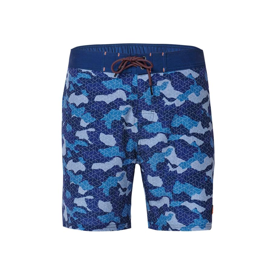 KOROSHI KOROSHI Zwemshorts royal blue/koningsblauw / donkerblauw / lichtgrijs -