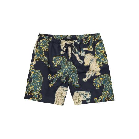 STHUGE STHUGE Zwemshorts crème / navy / saffier / limoen