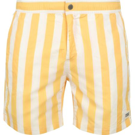 Scotch & Soda Zwembroek Strepen Geel