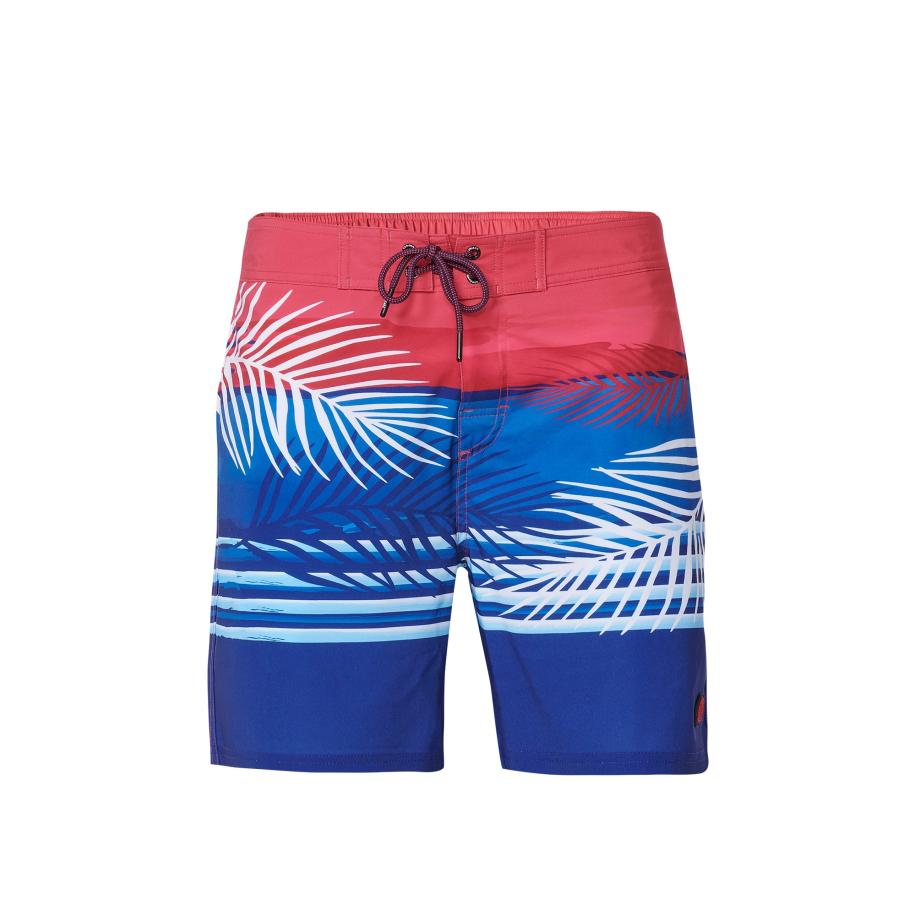 KOROSHI KOROSHI Zwemshorts blauw / navy / bloedrood / wit -