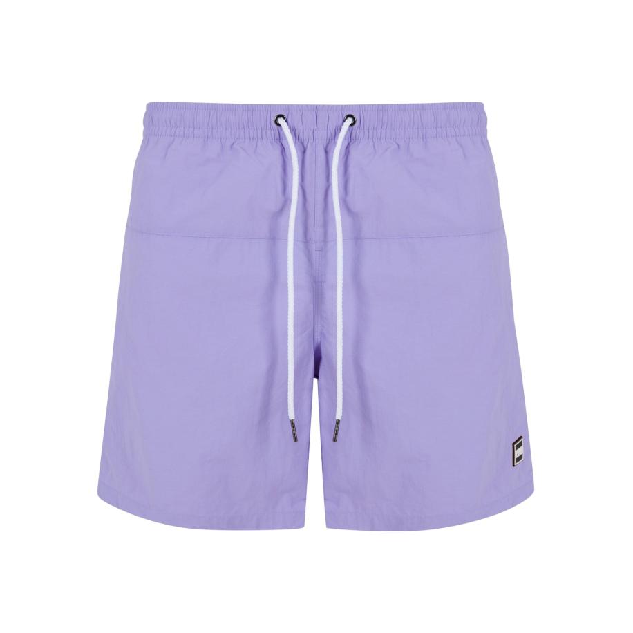 Urban Classics Urban Classics Zwemshorts lavendel / zwart / wit -