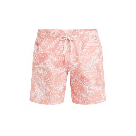 Blackspade Blackspade Zwemshorts Long Leg Print rosa / wit