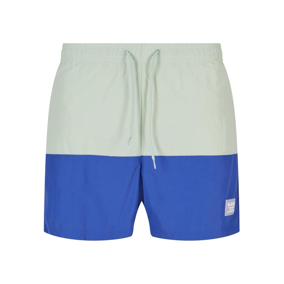 Karl Kani Karl Kani Zwemshorts royal blue/koningsblauw / grijs / mintgroen -