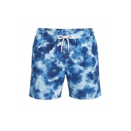 Blackspade Blackspade Zwemshorts Denim Effect blauw / wit