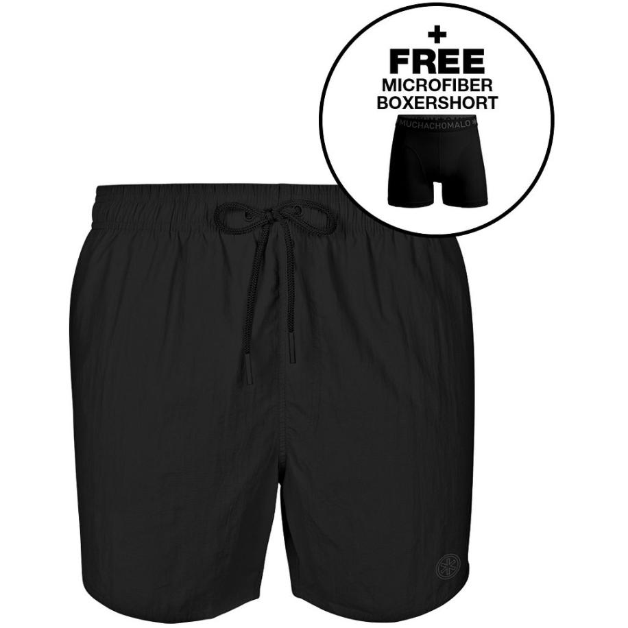 Muchachomalo Solid Zwembroek Zwart Zwart