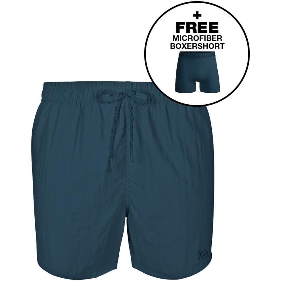 Muchachomalo Solid Zwembroek Blauw Zwart