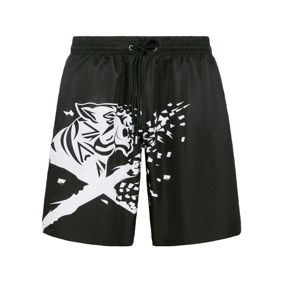 Plein Sport Plein Sport Zwemshorts zwart / wit -