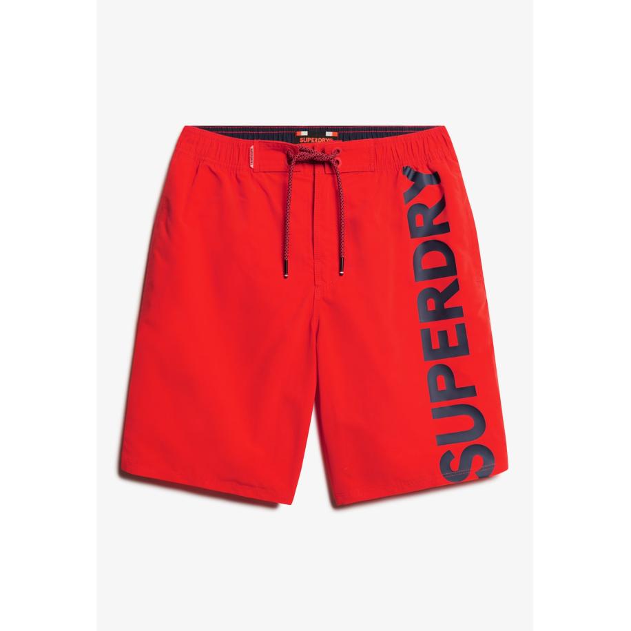 Superdry Superdry Boardshorts lichtrood / zwart -