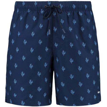 Shiwi Zwembroek Mike Sketched Coral Navy