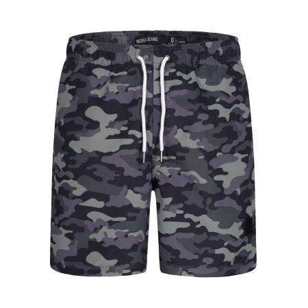 INDICODE JEANS INDICODE JEANS Zwemshorts donkerblauw / grijs / donkerlila