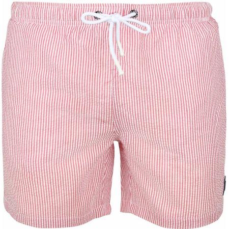 Suitable Zwembroek Stripe Seersucker Rood