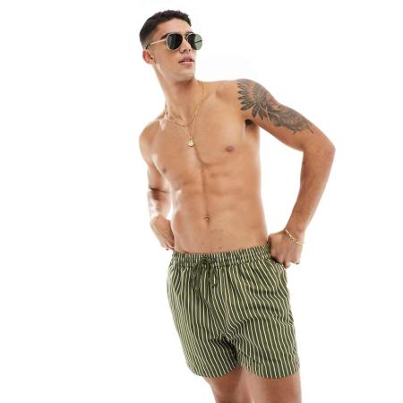 South Beach - Zwemshort in kaki-Groen