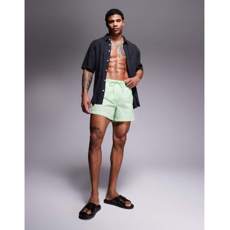 HUGO Red - Fab - Zwemshort met logobies in lichtgroen