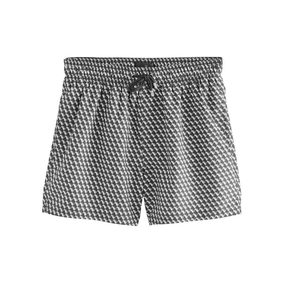 Next Next Zwemshorts grijs / zwart / wit -