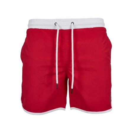 Urban Classics Urban Classics Zwemshorts vuurrood / wit
