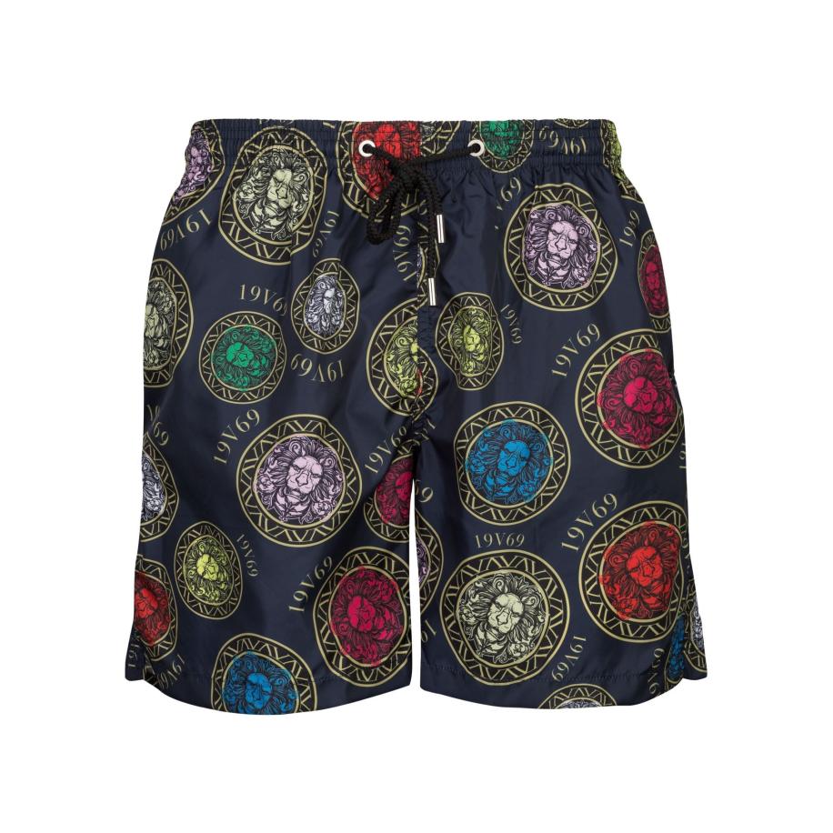 19V69 ITALIA 19V69 ITALIA Zwemshorts Siro navy / mintgroen / pastellila / rood -