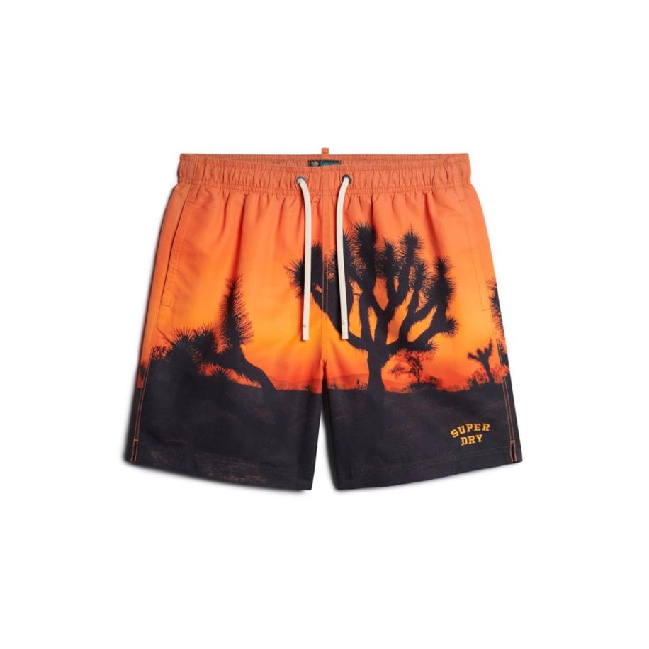 Superdry Superdry Zwemshorts oranje / zwart -