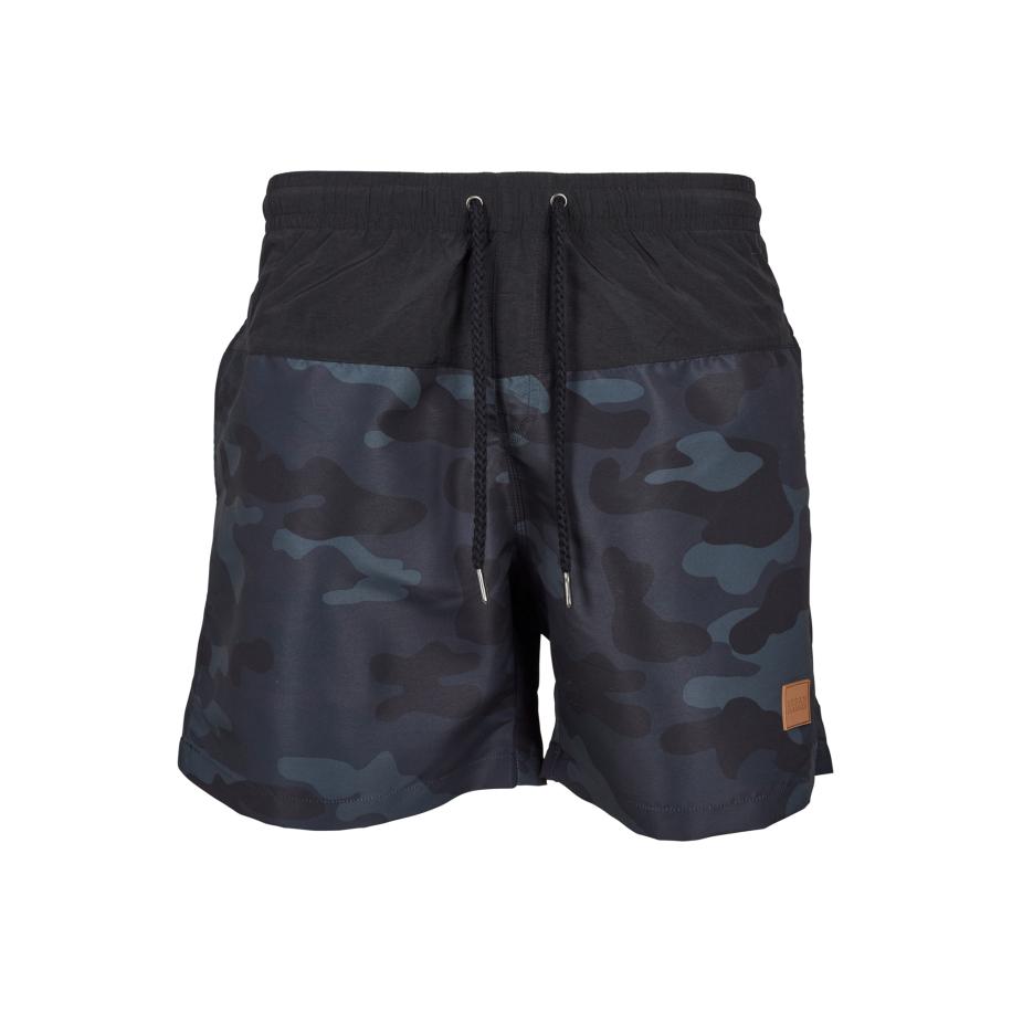 Urban Classics Urban Classics Zwemshorts smoky blue / duifblauw / zwart -