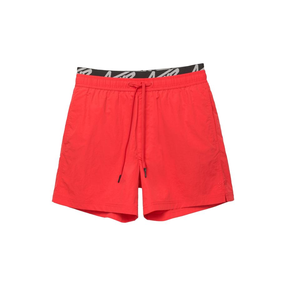 Pull&Bear Pull&Bear Zwemshorts grijs / rood / zwart -