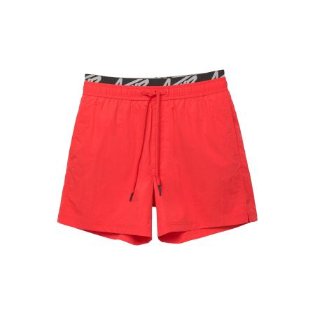 Pull&Bear Pull&Bear Zwemshorts grijs / rood / zwart