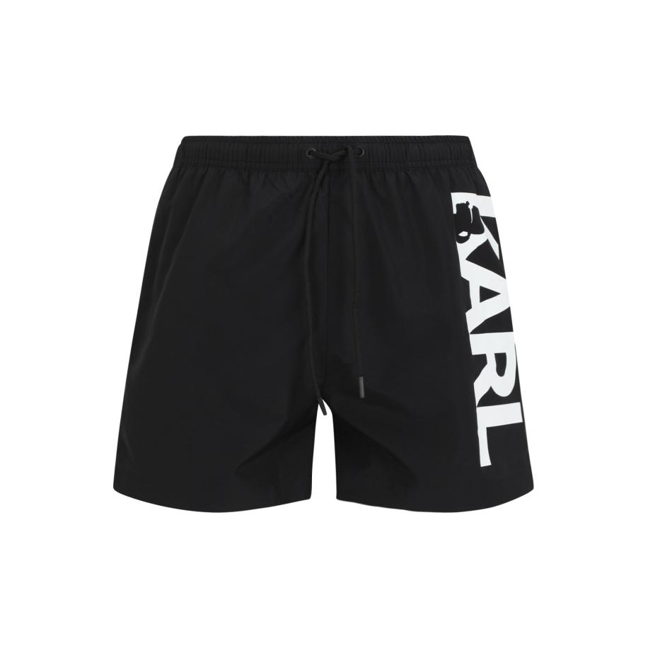 Karl Lagerfeld Karl Lagerfeld Zwemshorts zwart / wit -