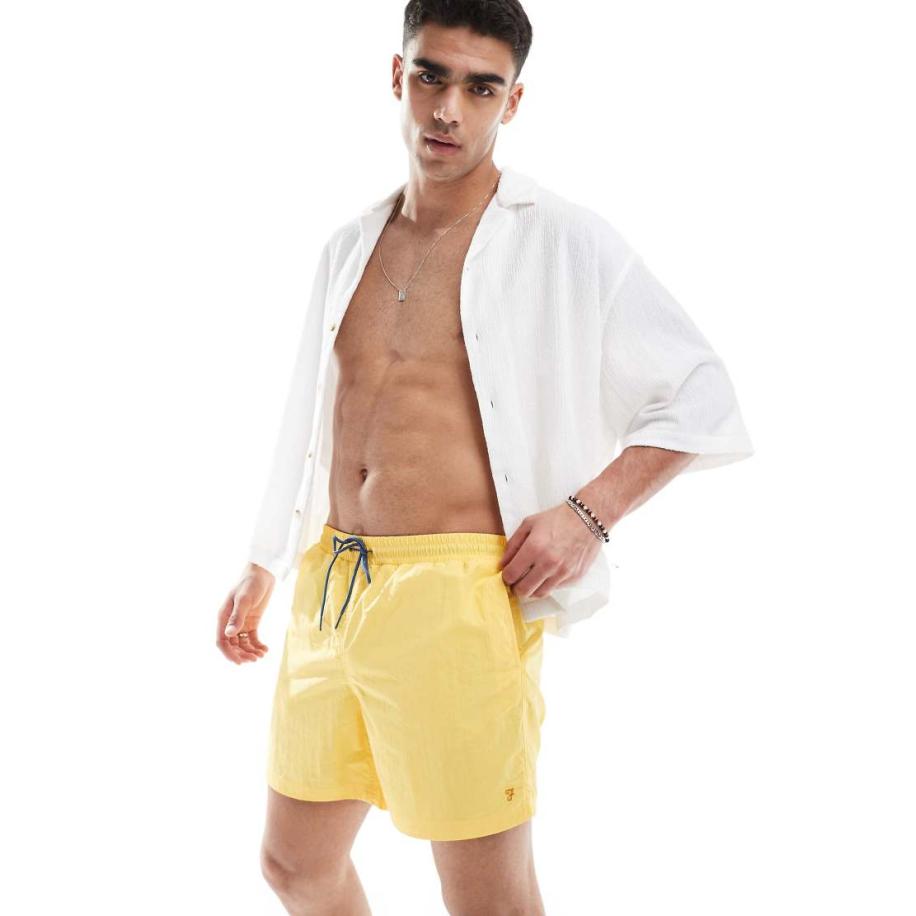 Farah - Colbert - Zwemshort in geel Geel