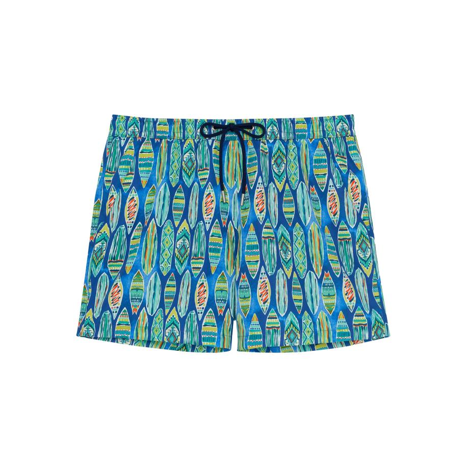 HOM HOM Zwemshorts Beach Boxer Marbella blauw / gemengde kleuren -