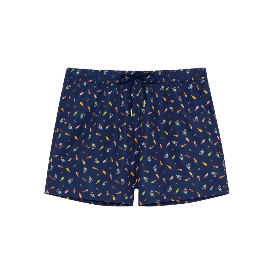 HOM HOM Zwemshorts Beach Boxer Summer navy / gemengde kleuren -