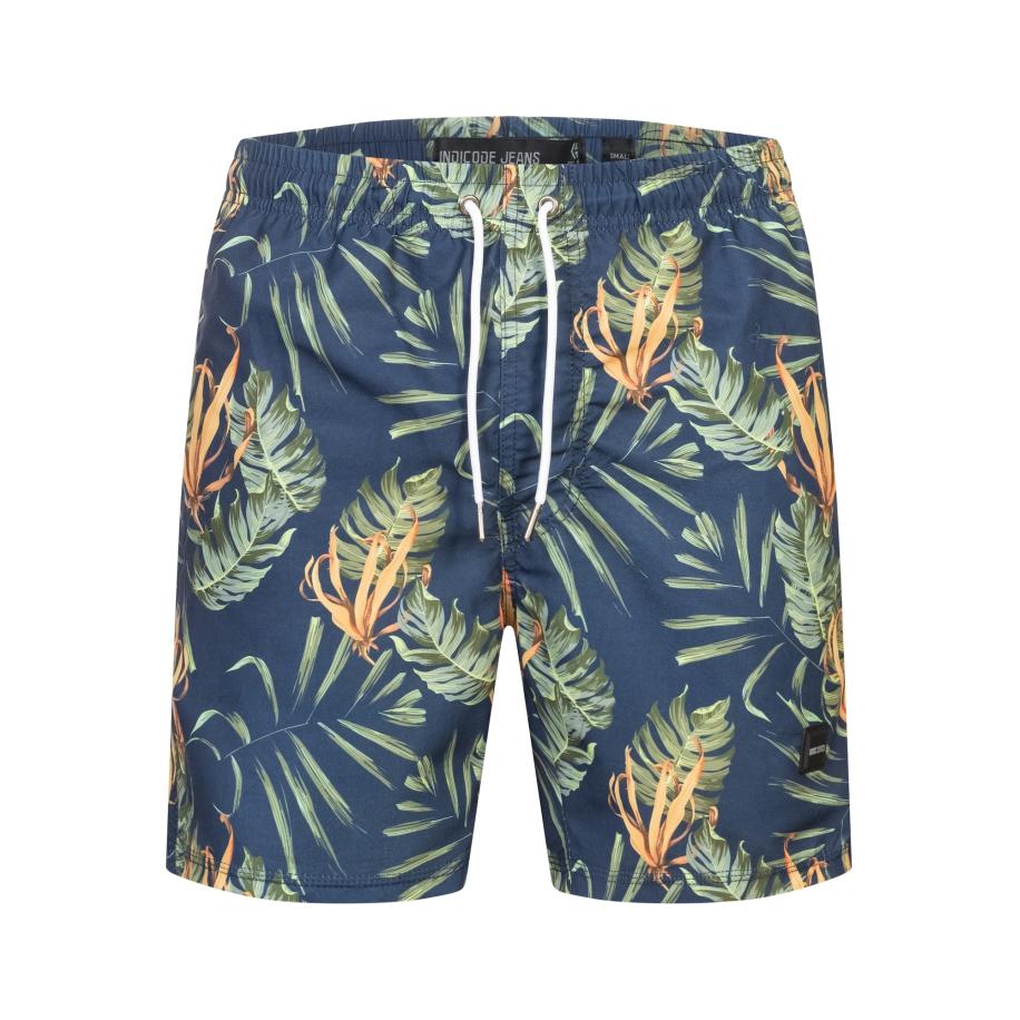 INDICODE JEANS INDICODE JEANS Zwemshorts Tonino indigo / donkergeel / groen -