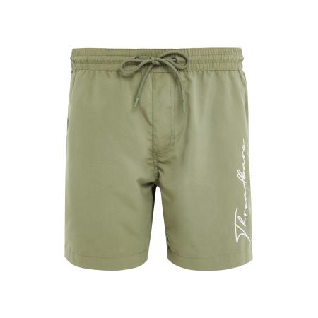 Threadbare Threadbare Zwemshorts Emblem kaki / wit